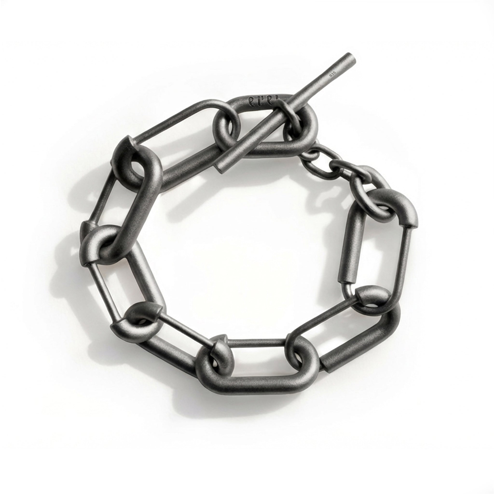 COMO BRACELET MEDIUM LINKS | OXIDIZED