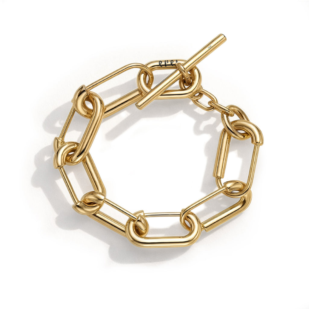 COMO BRACELET MEDIUM LINKS | YELLOW GOLD