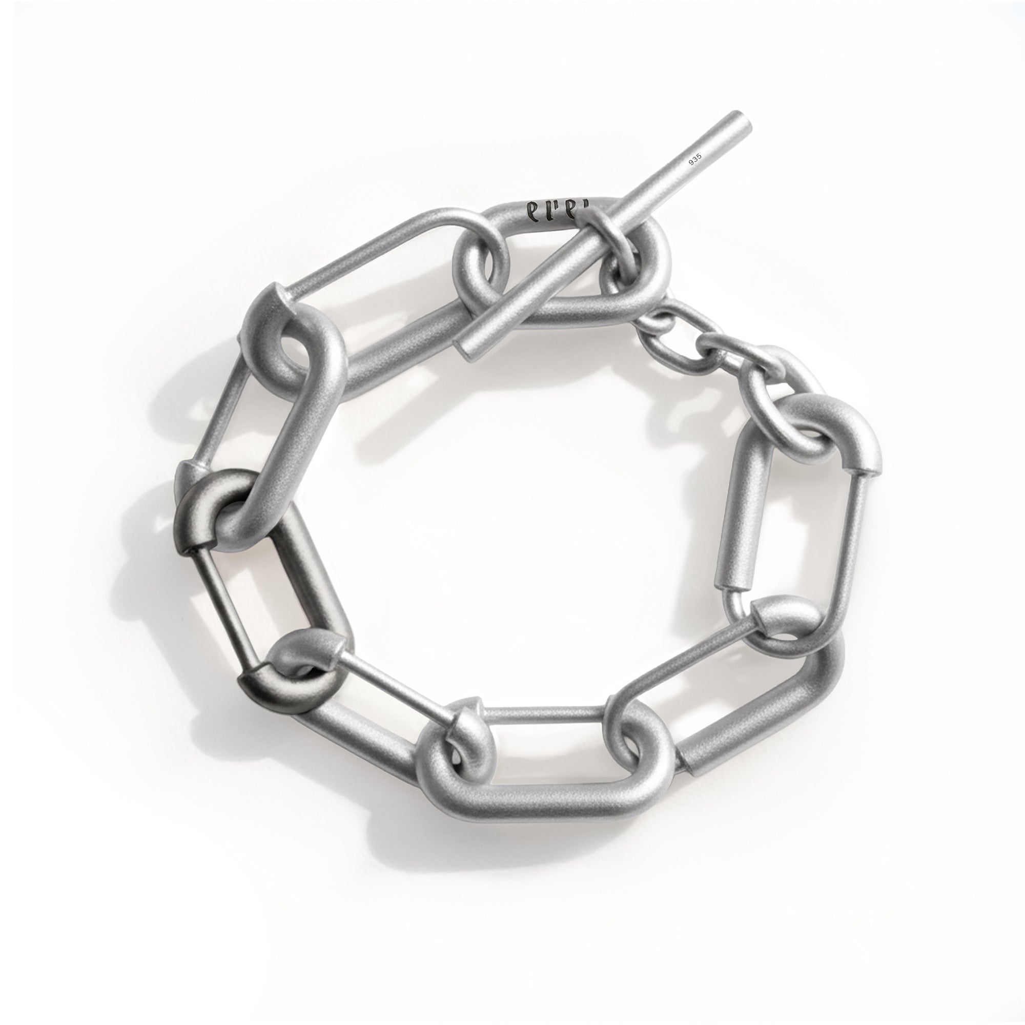 COMO BRACELET MEDIUM LINKS | TWO TONE SILVER & OXIDIZED