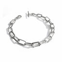 COMO NECKLACE MEDIUM LINKS | WHITE GOLD