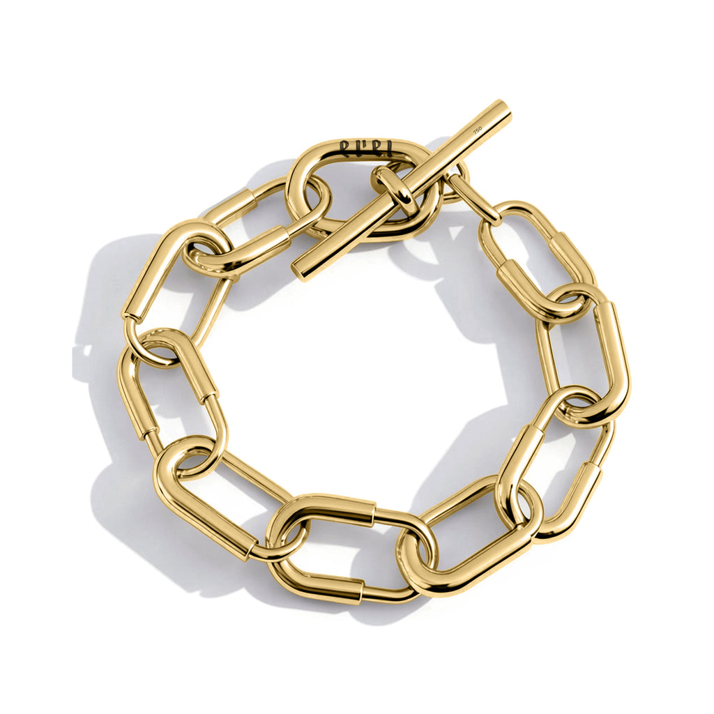 COMO BRACELET SMALL LINKS | KA+LU | YELLOW GOLD