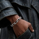 COMO BRACELET MEDIUM LINKS | WHITE GOLD