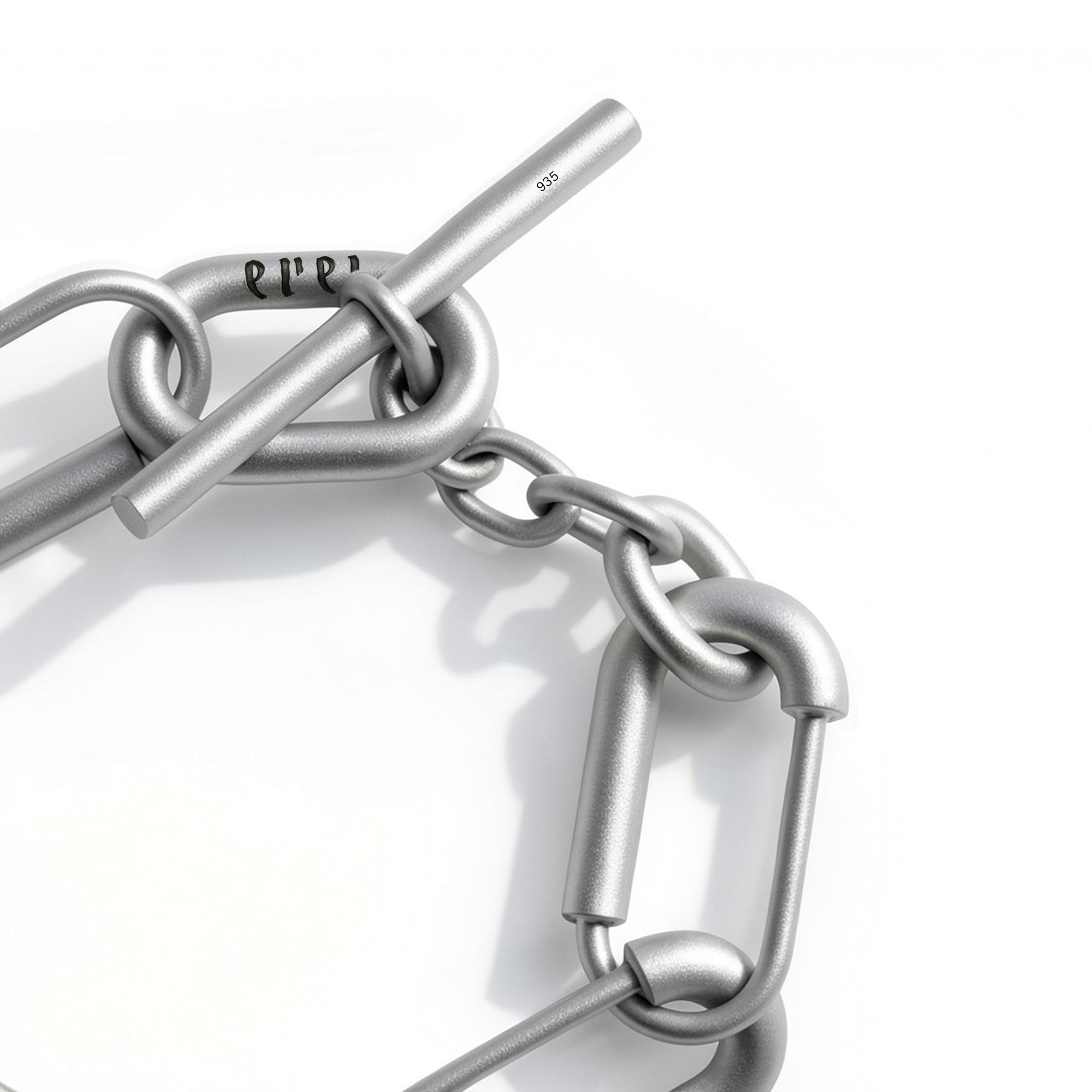 COMO BRACELET MEDIUM LINKS | TWO TONE SILVER & OXIDIZED