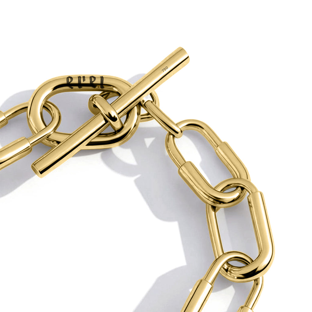 COMO BRACELET SMALL LINKS | KA+LU | YELLOW GOLD