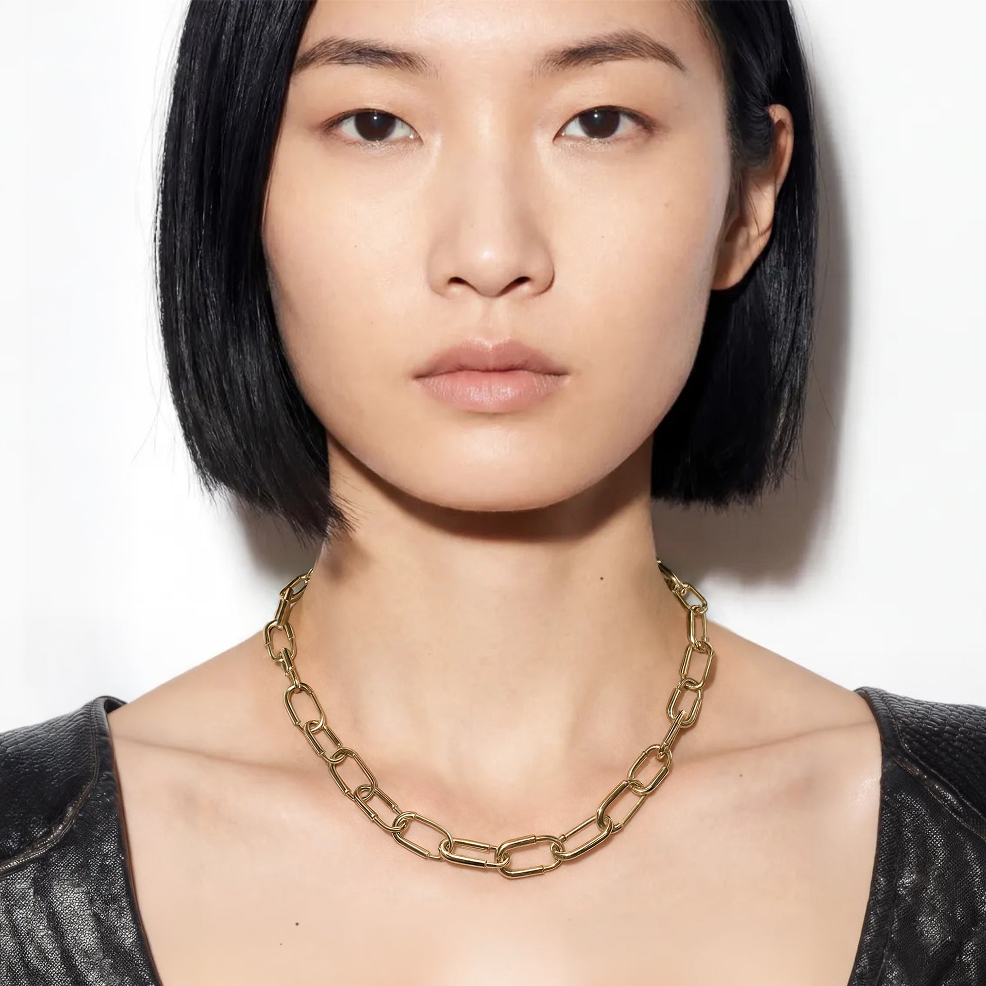 COMO NECKLACE SMALL LINKS | KA+LU | YELLOW GOLD