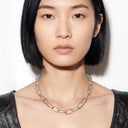 COMO NECKLACE SMALL LINKS | SILVER