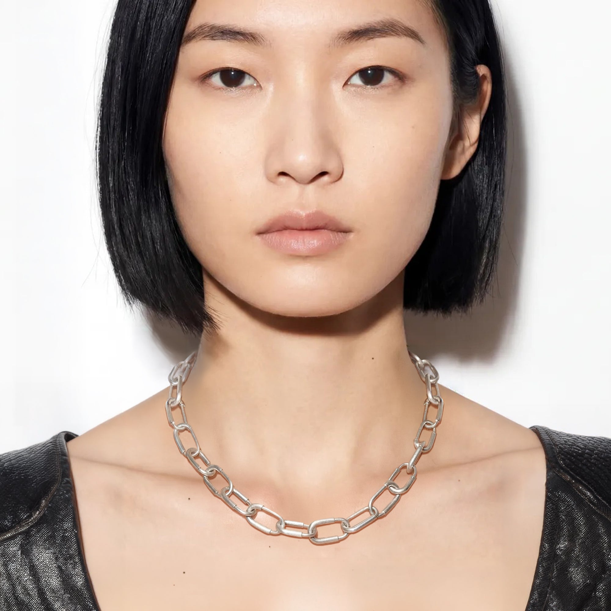 COMO NECKLACE SMALL LINKS | SILVER